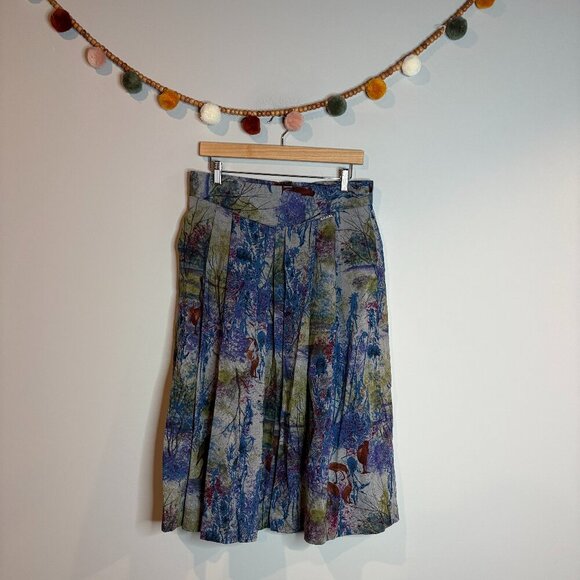 Vintage Geiger wool patterned midi skirt - Picture 1 of 7
